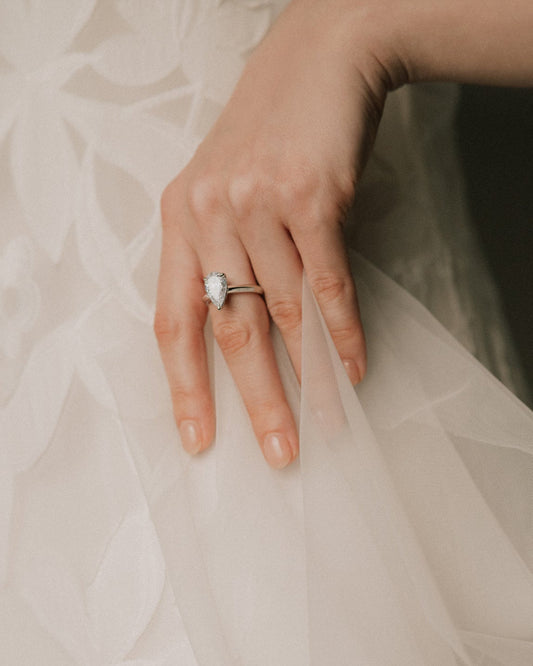 2 CT Round Three Stones Lab Grown Diamond Engagement Ring