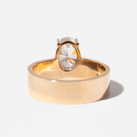 2 CT Round Three Stones Lab Grown Diamond Engagement Ring