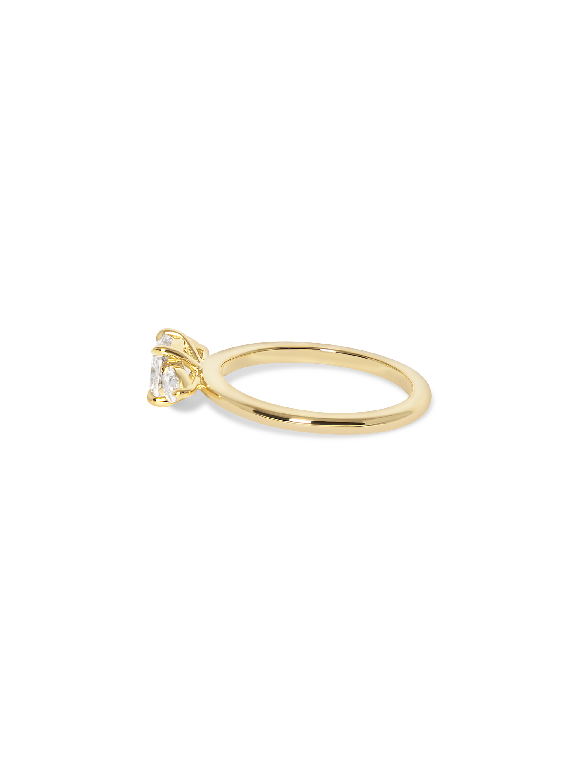 2 CT Round Three Stones Lab Grown Diamond Engagement Ring