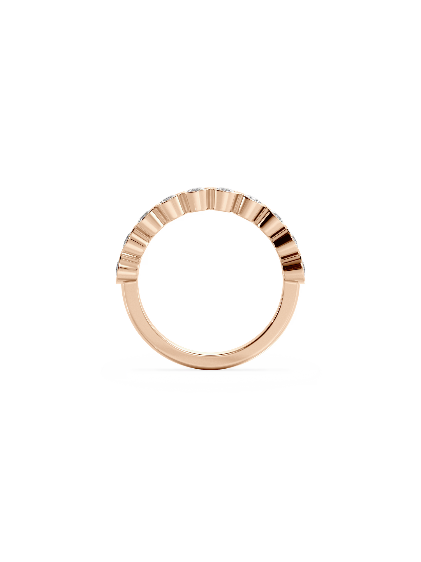0.37 CT Round Full Eternity Lab Grown Diamond Wedding Band