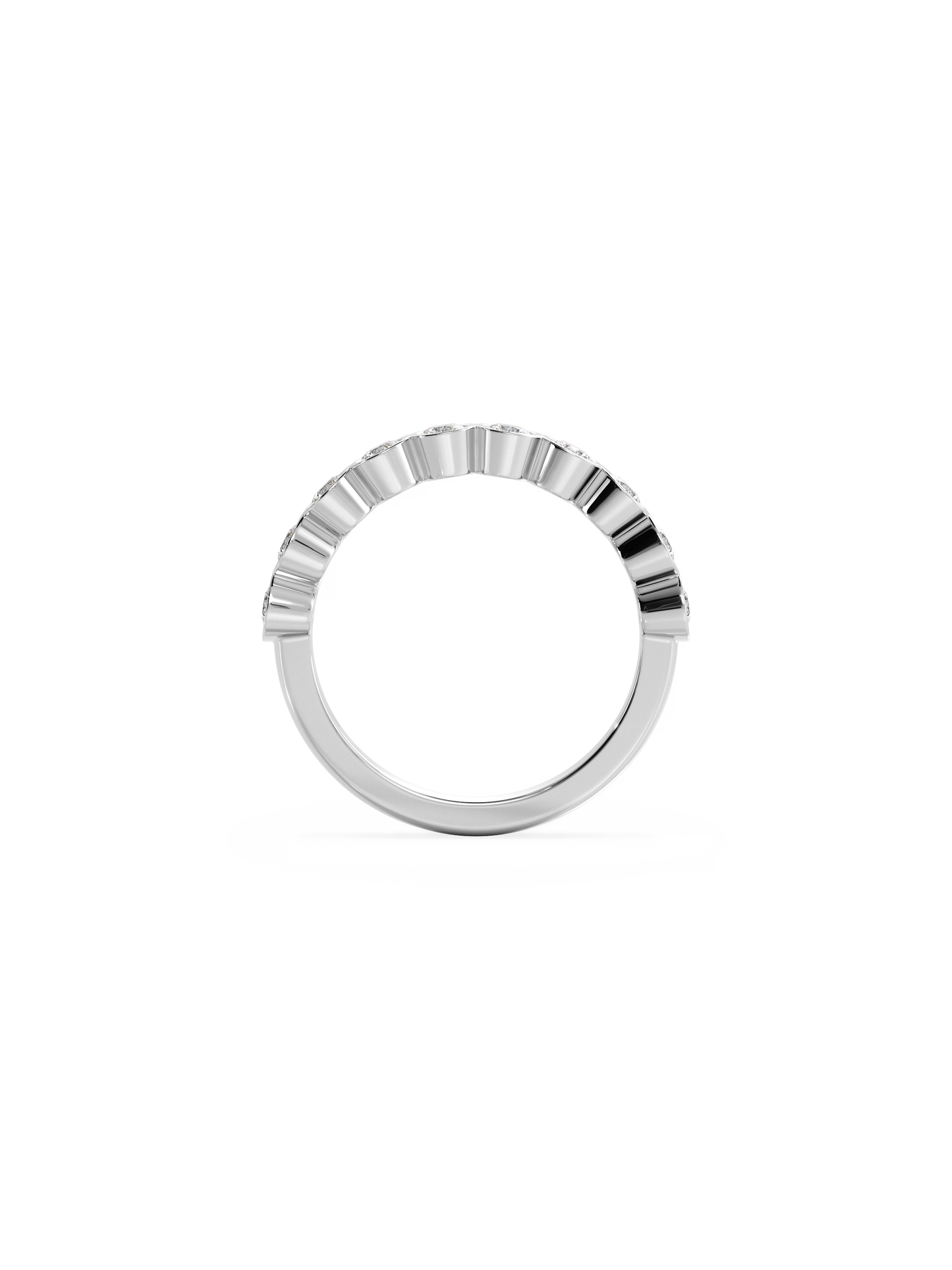 0.37 CT Round Full Eternity Lab Grown Diamond Wedding Band