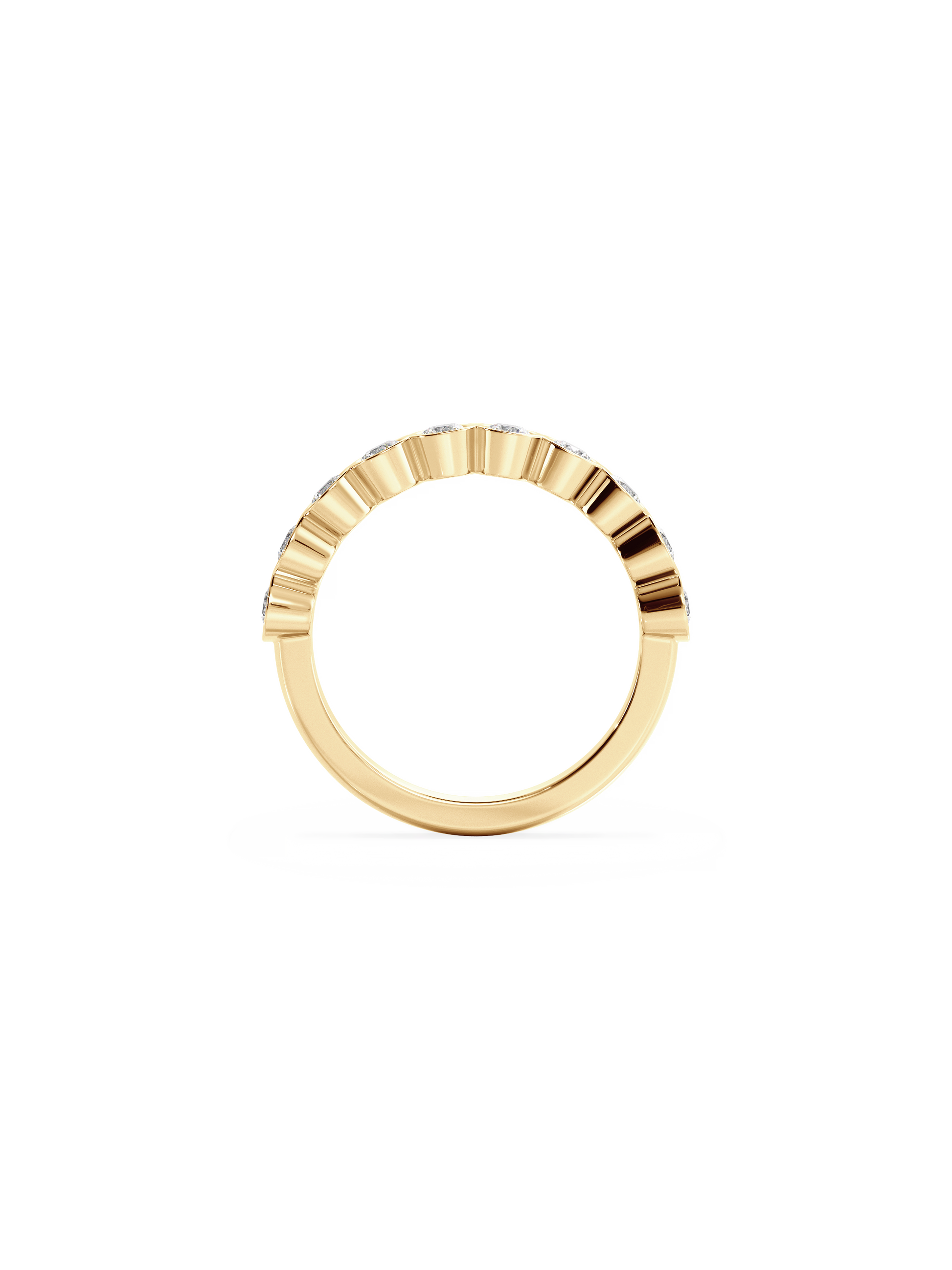 0.37 CT Round Full Eternity Lab Grown Diamond Wedding Band
