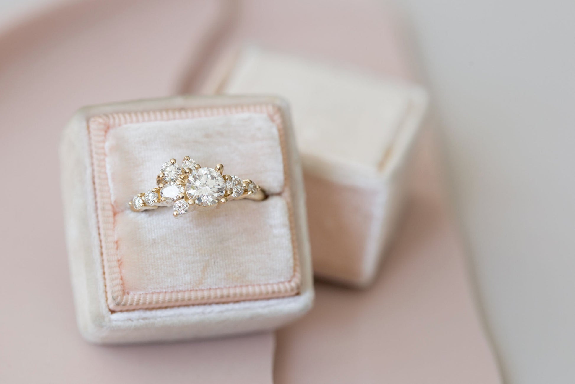 2 CT Round Three Stones Lab Grown Diamond Engagement Ring