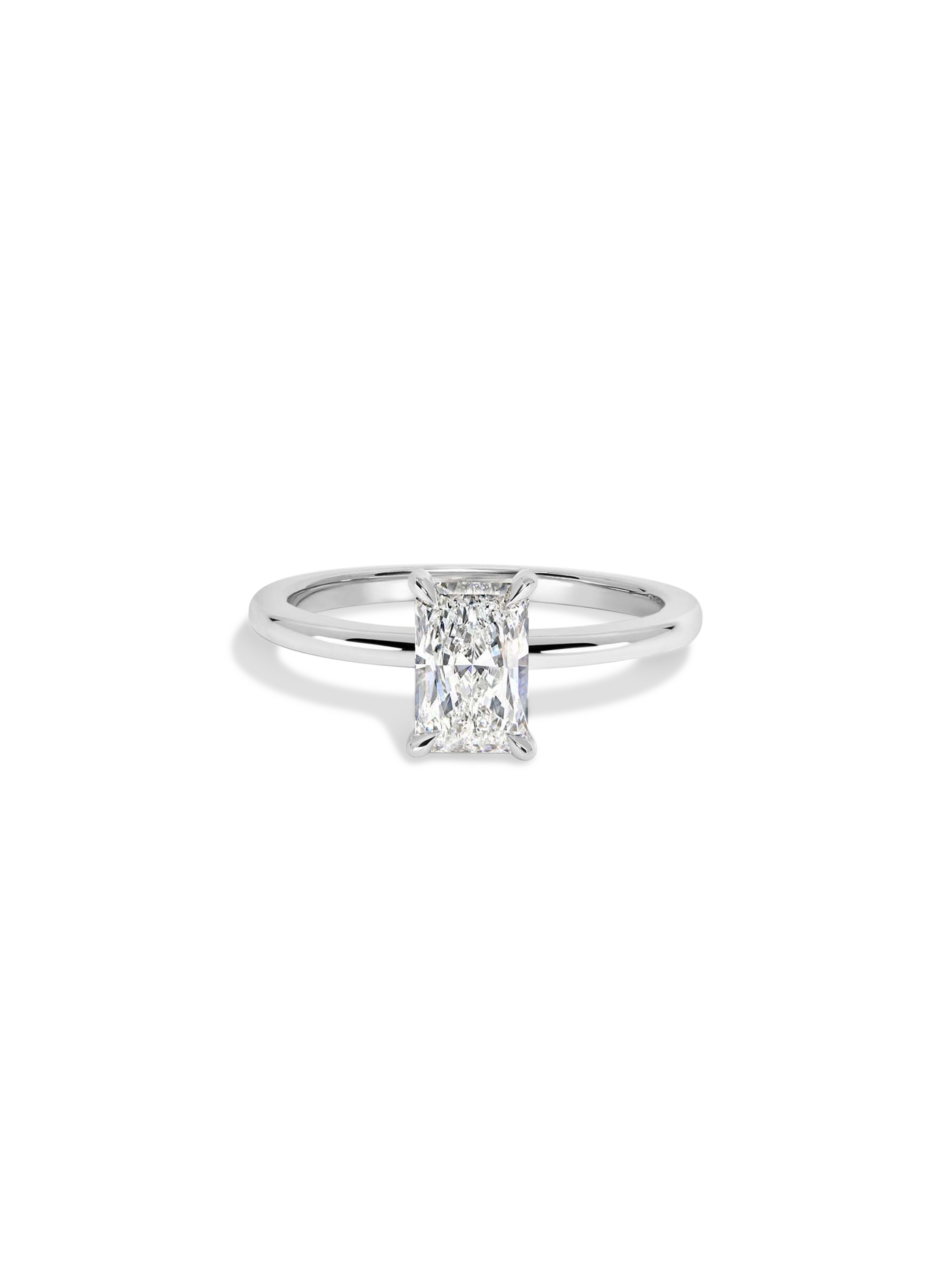 2 CT Round Three Stones Lab Grown Diamond Engagement Ring