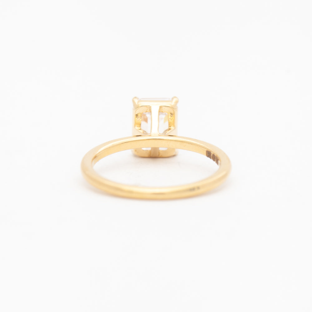 2 CT Round Three Stones Lab Grown Diamond Engagement Ring