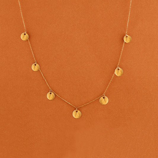 1.0 CT Round Bezel Solitaire Lab Grown Diamond Necklace