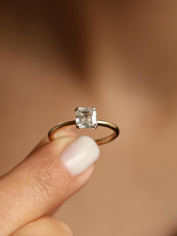 Marquise Cut Cluster Styled Lab Grown Diamond Engagement Ring