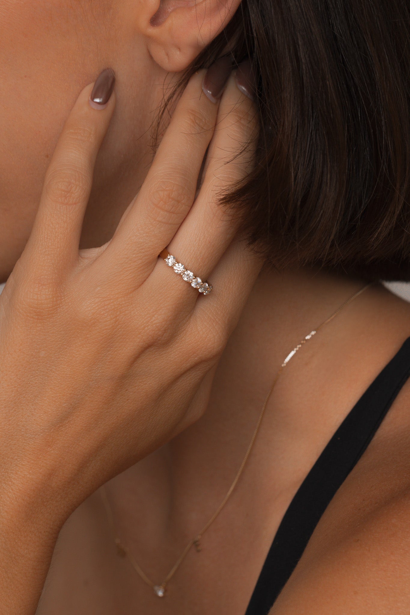 0.37 CT Round Full Eternity Lab Grown Diamond Wedding Band