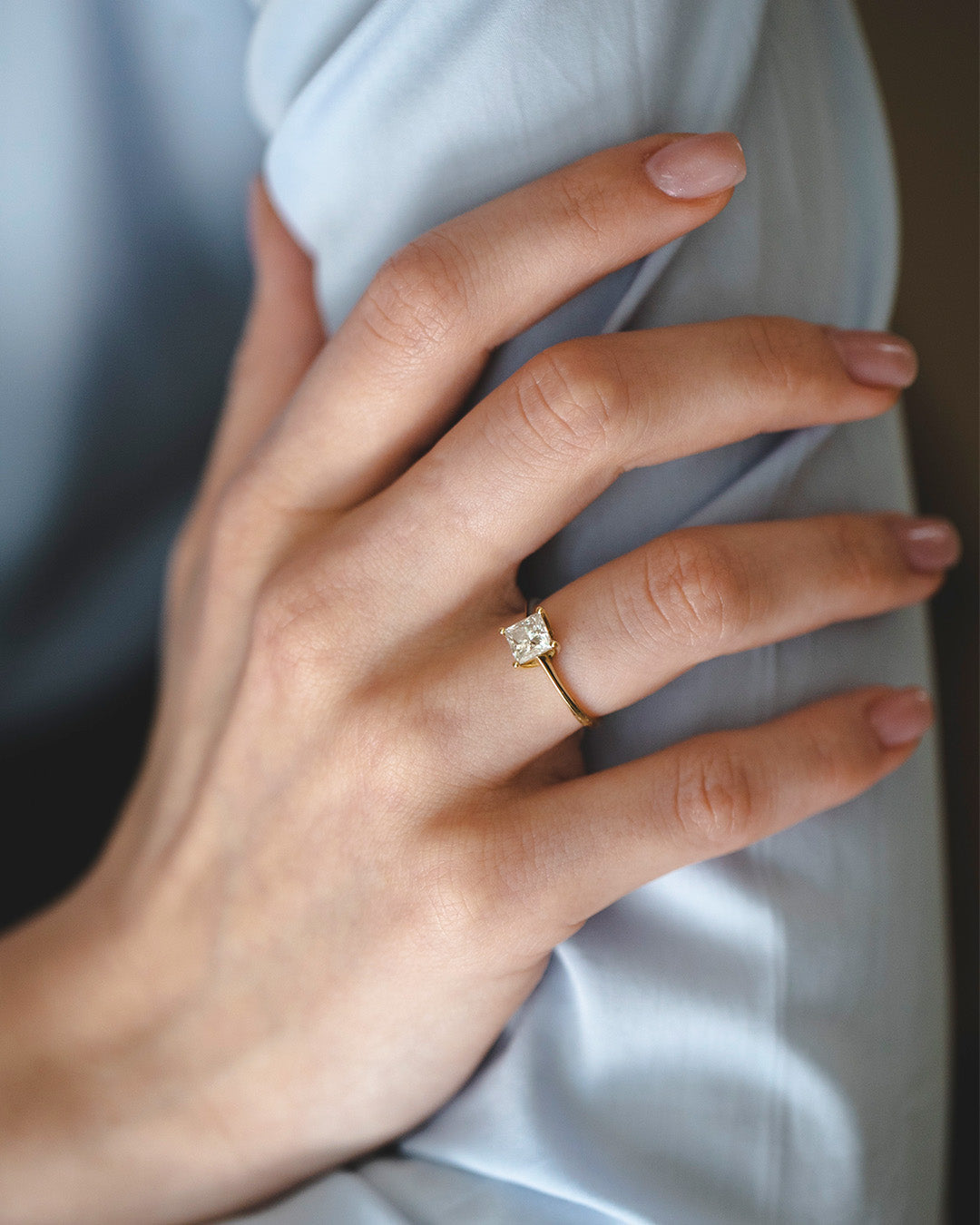 2 CT Round Three Stones Lab Grown Diamond Engagement Ring