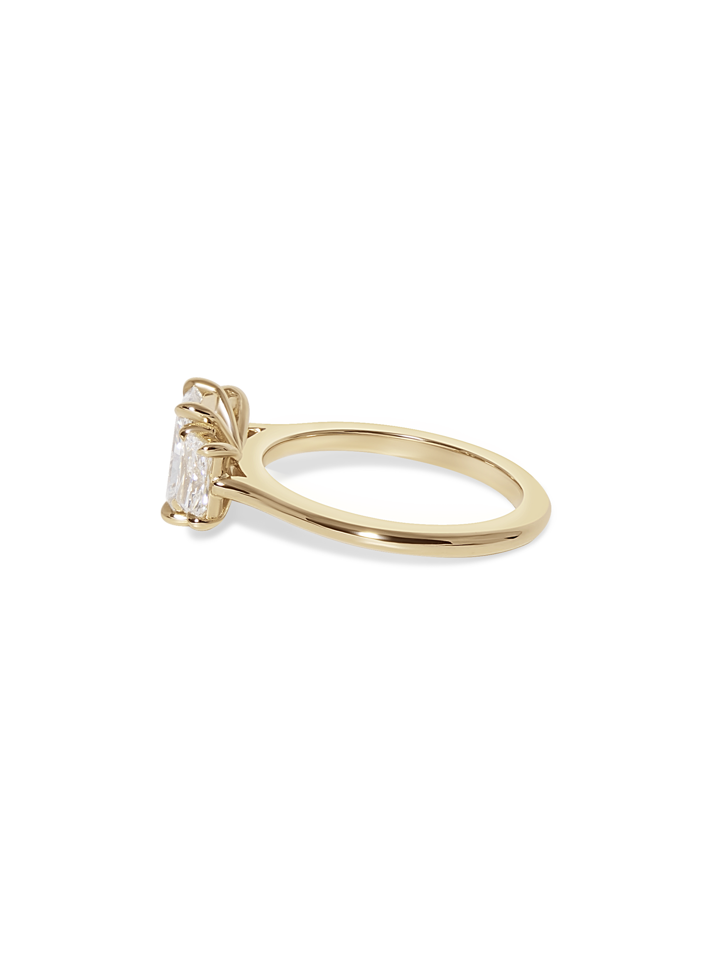 2 CT Round Three Stones Lab Grown Diamond Engagement Ring
