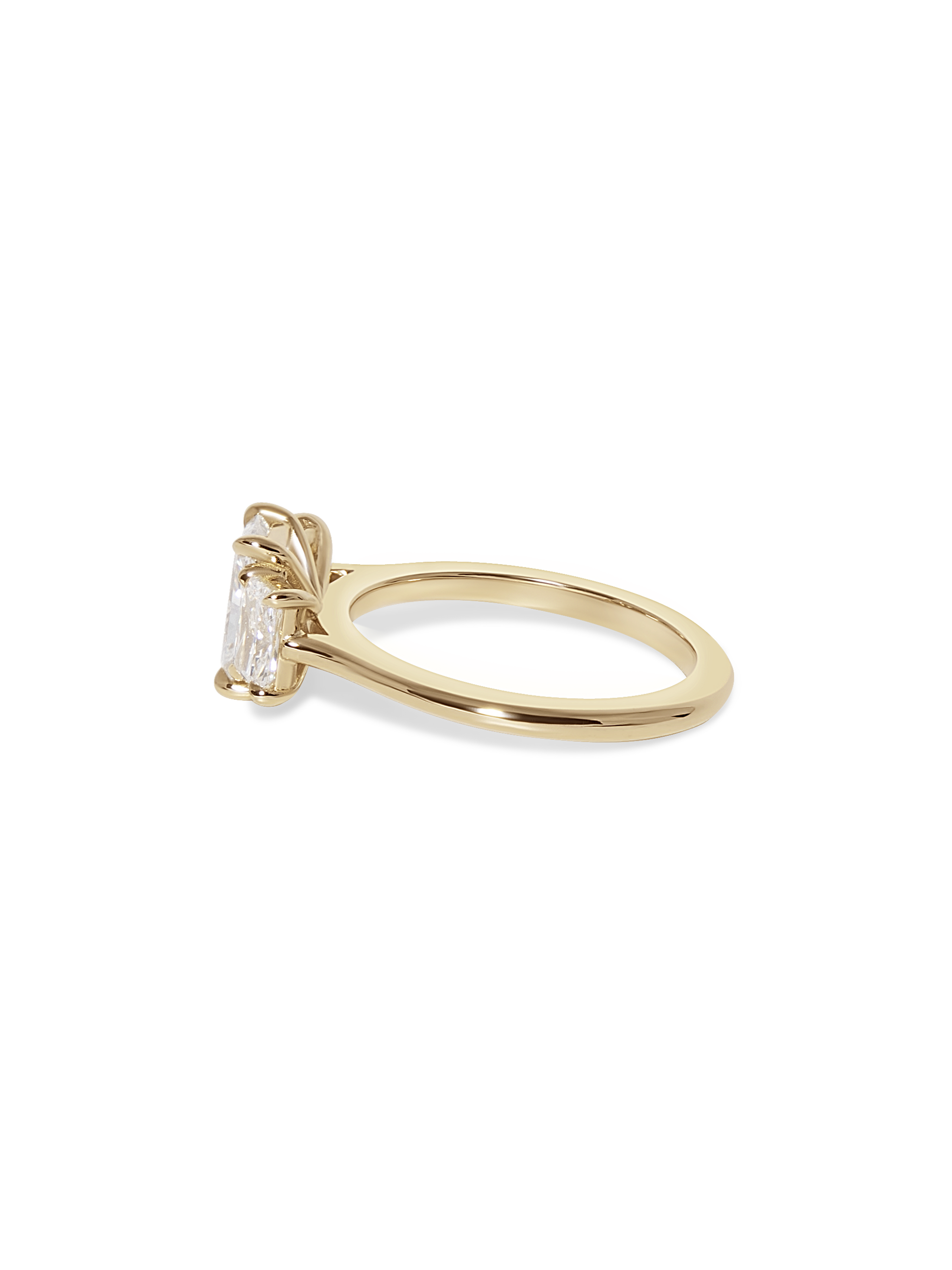 2 CT Round Three Stones Lab Grown Diamond Engagement Ring