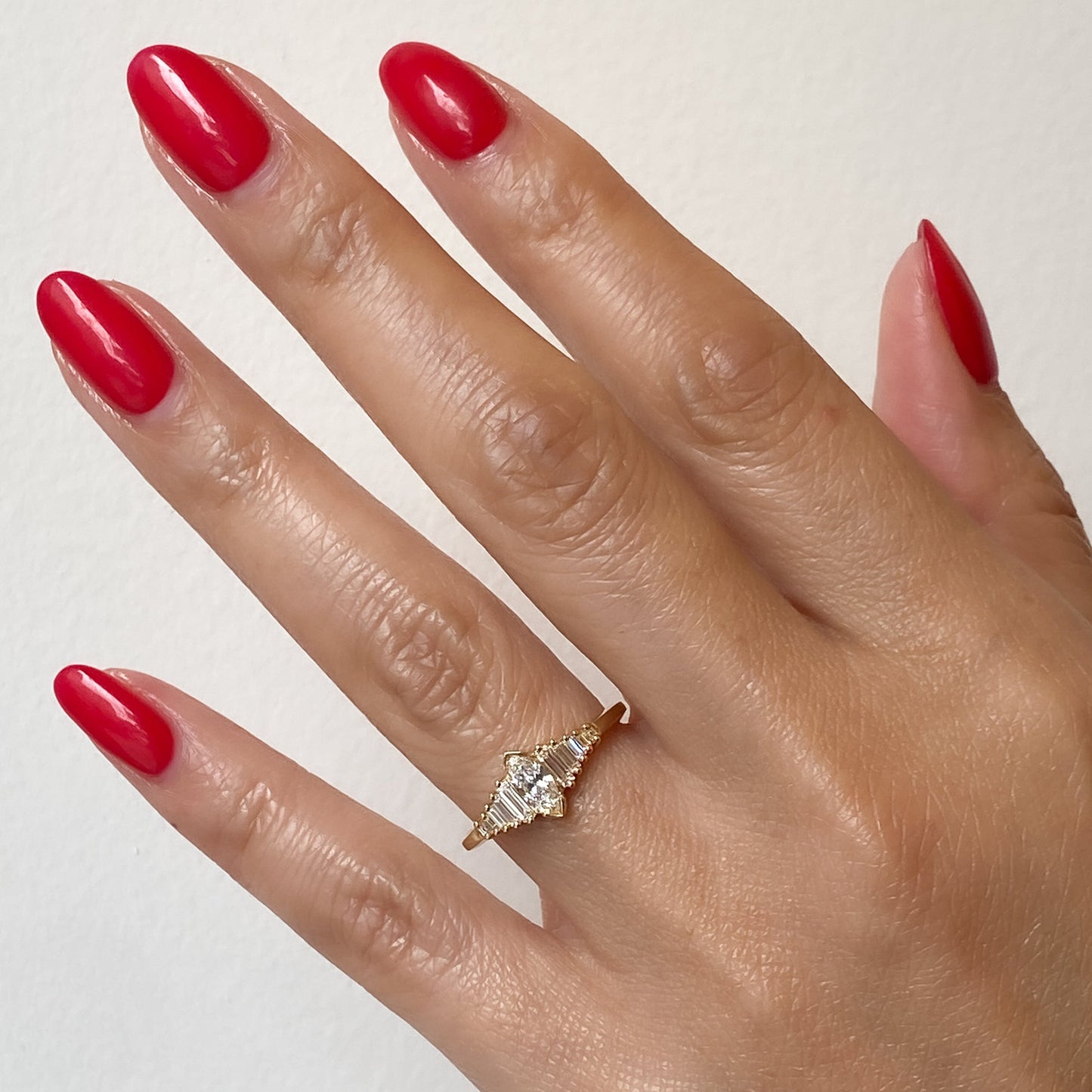 2 CT Round Three Stones Lab Grown Diamond Engagement Ring