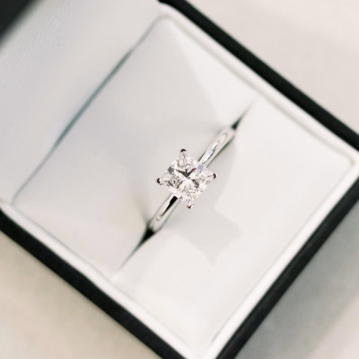 Marquise Cut Cluster Styled Lab Grown Diamond Engagement Ring