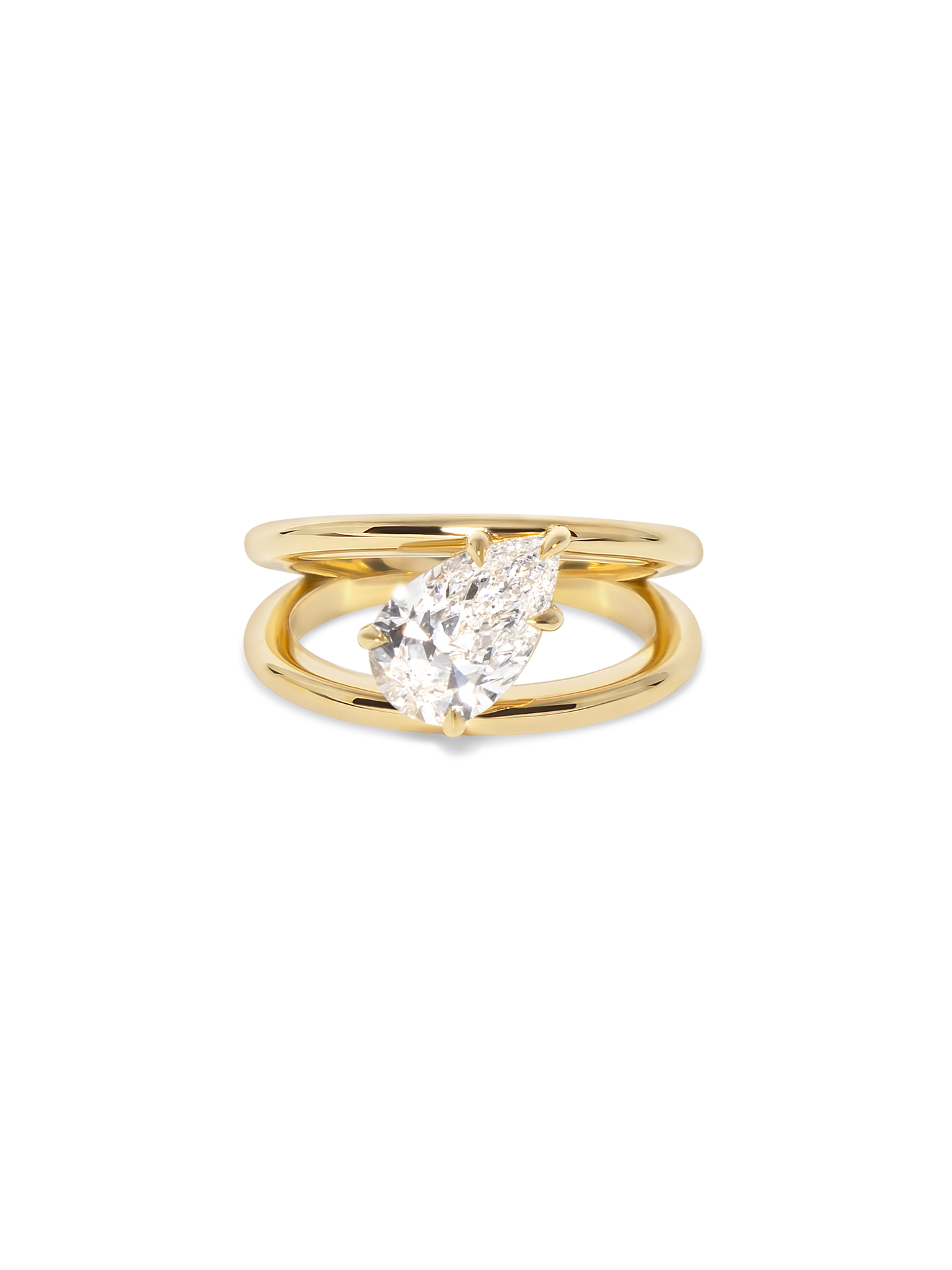2 CT Round Three Stones Lab Grown Diamond Engagement Ring