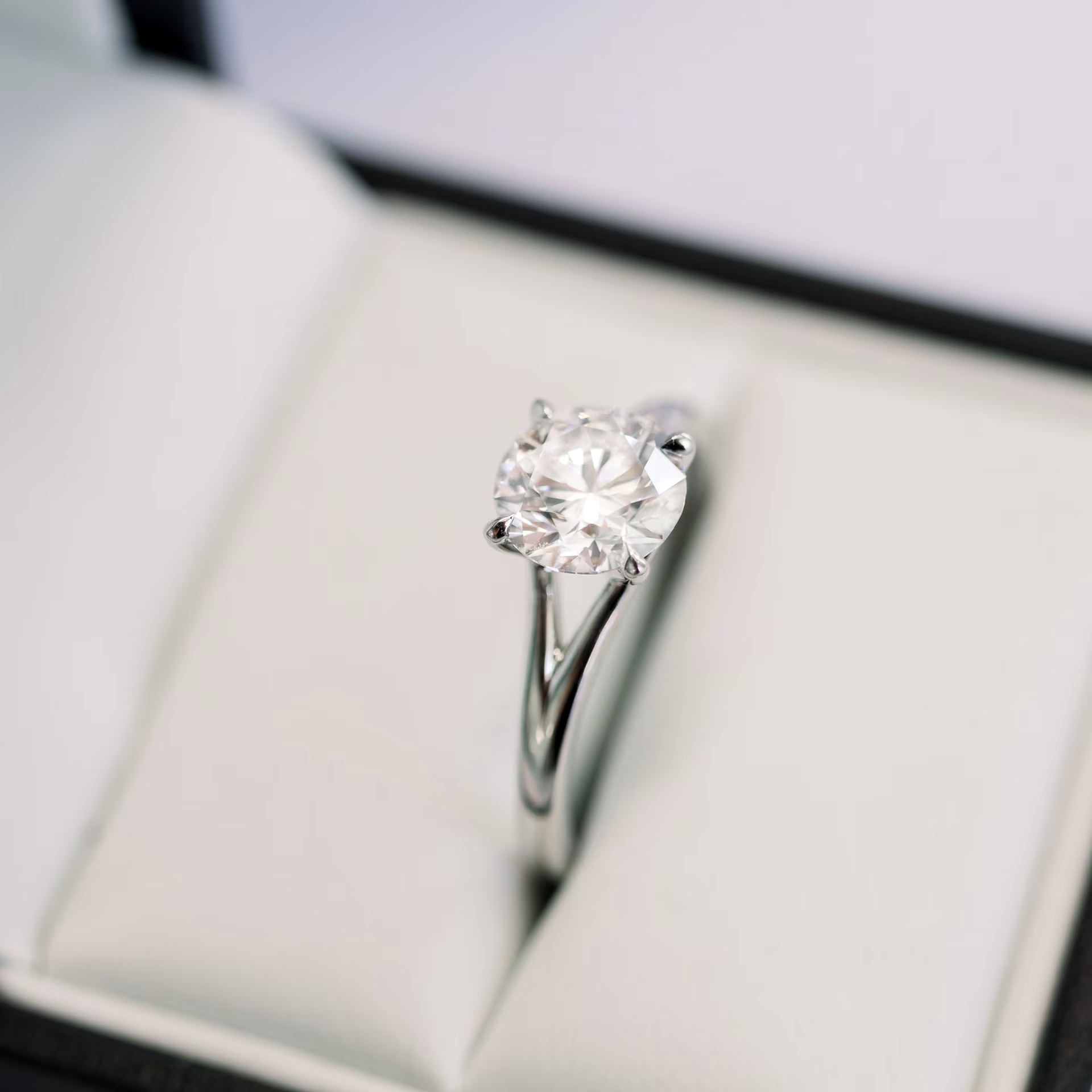 Marquise Cut Cluster Styled Lab Grown Diamond Engagement Ring