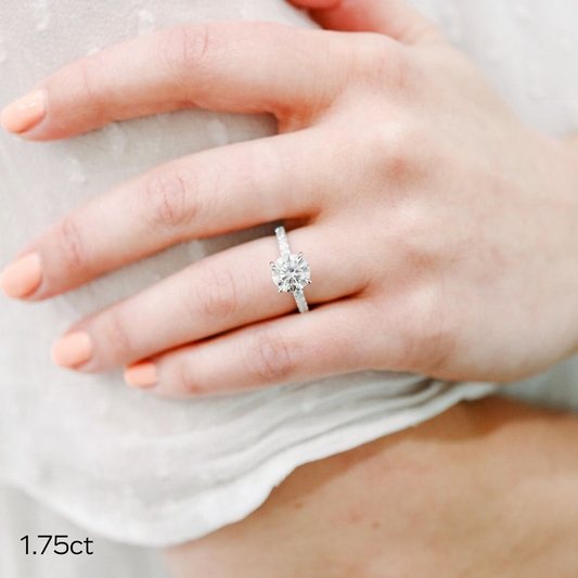 Marquise Cut Cluster Styled Lab Grown Diamond Engagement Ring