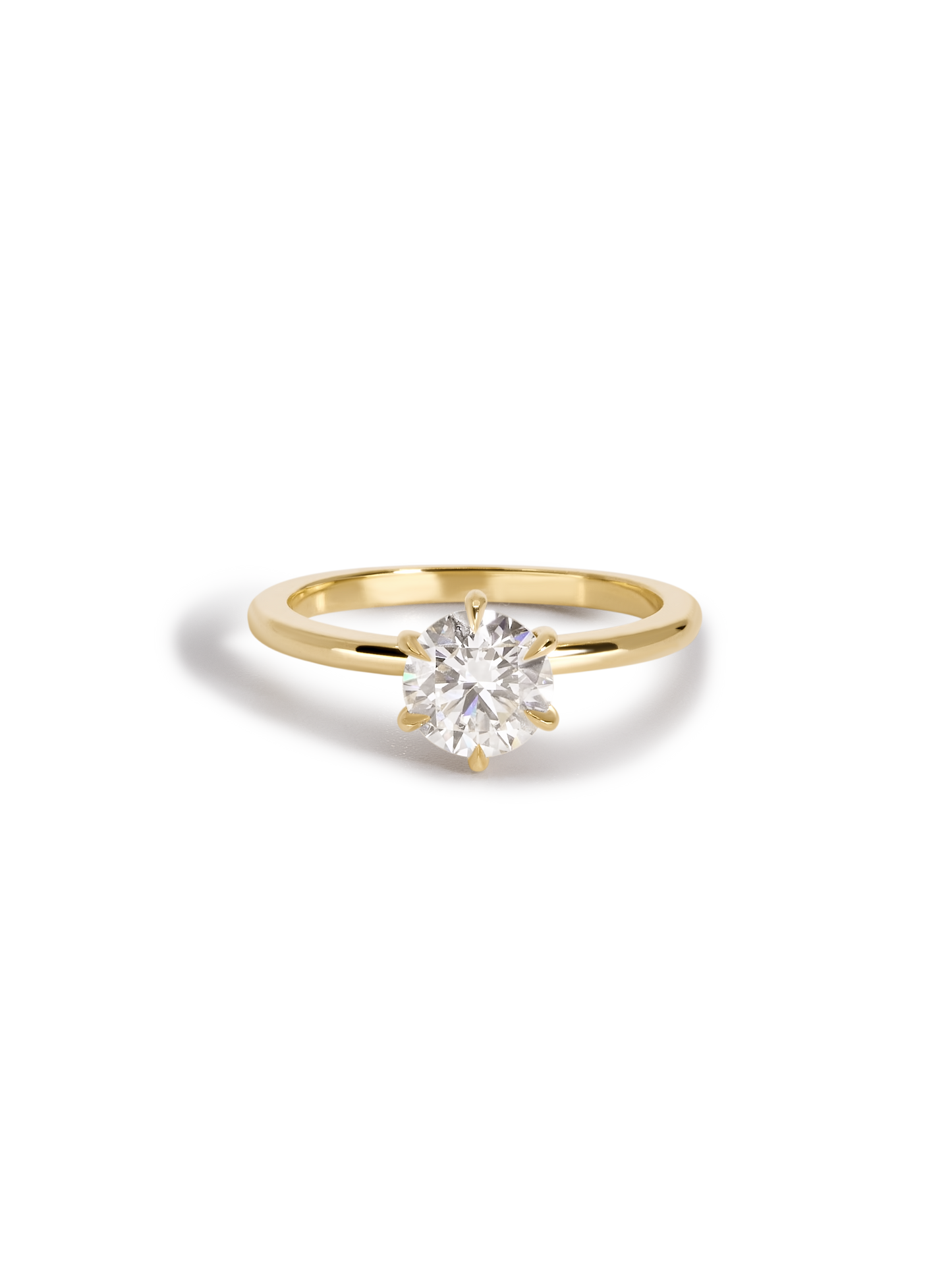 2 CT Round Three Stones Lab Grown Diamond Engagement Ring