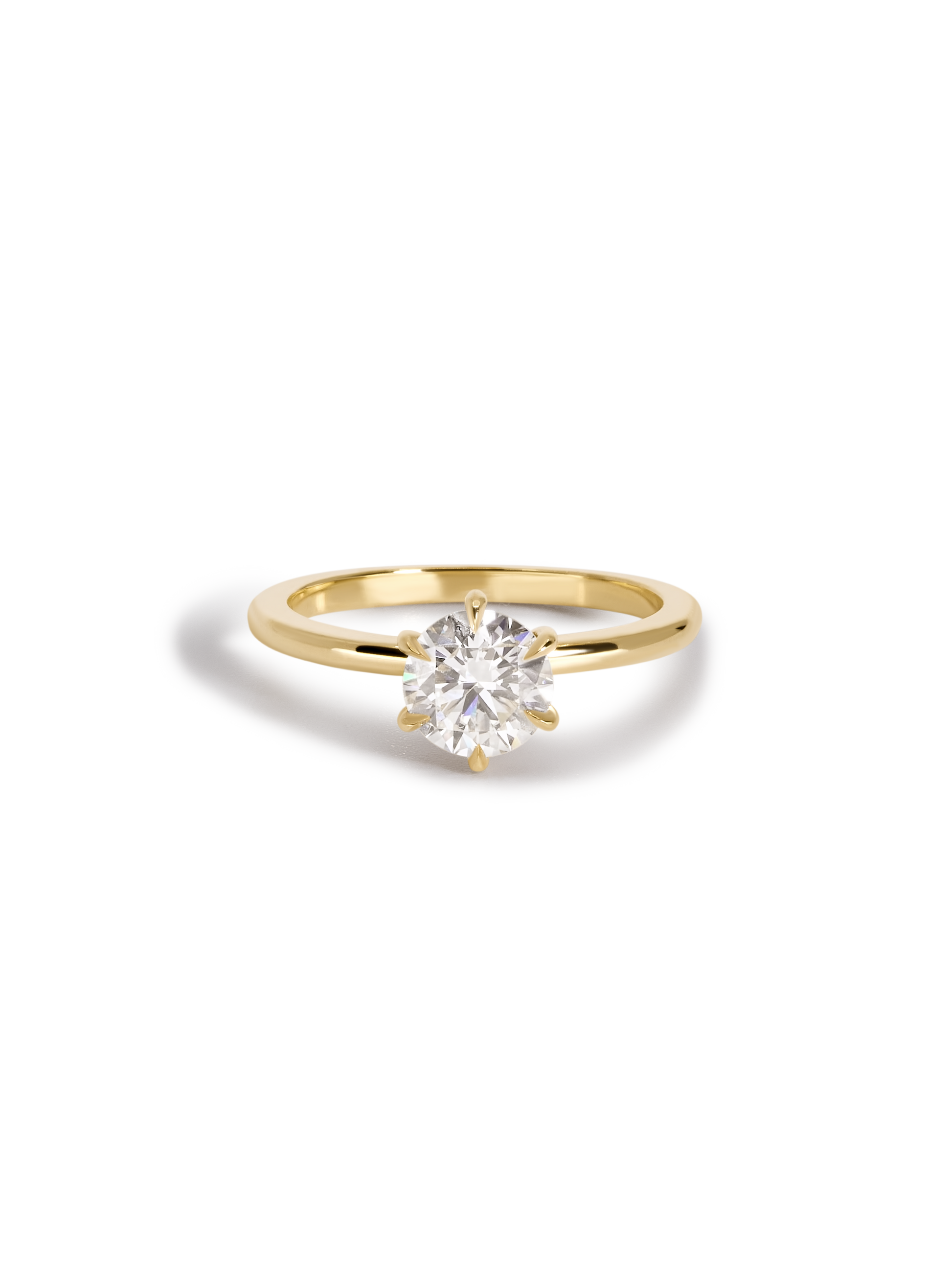 2 CT Round Three Stones Lab Grown Diamond Engagement Ring