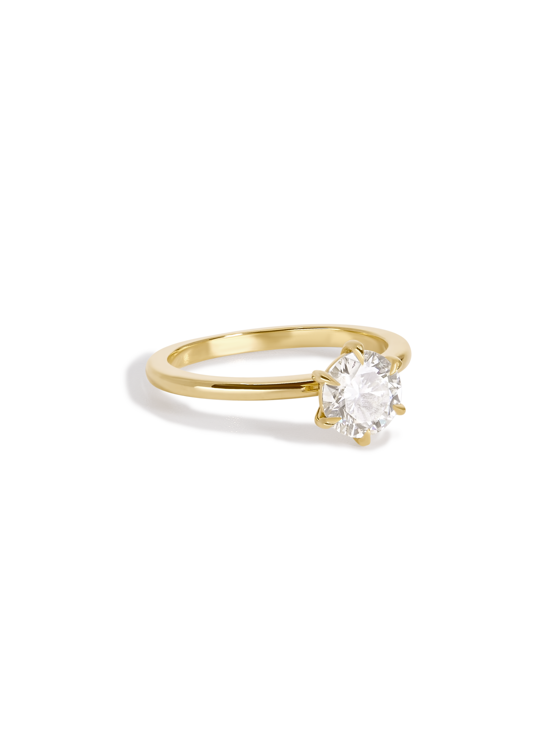 2 CT Round Three Stones Lab Grown Diamond Engagement Ring