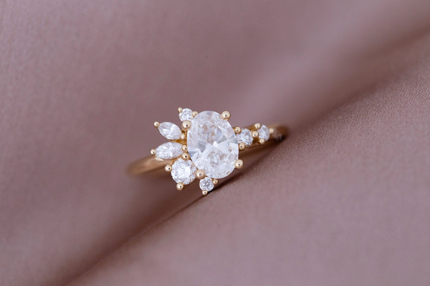 2 CT Round Three Stones Lab Grown Diamond Engagement Ring
