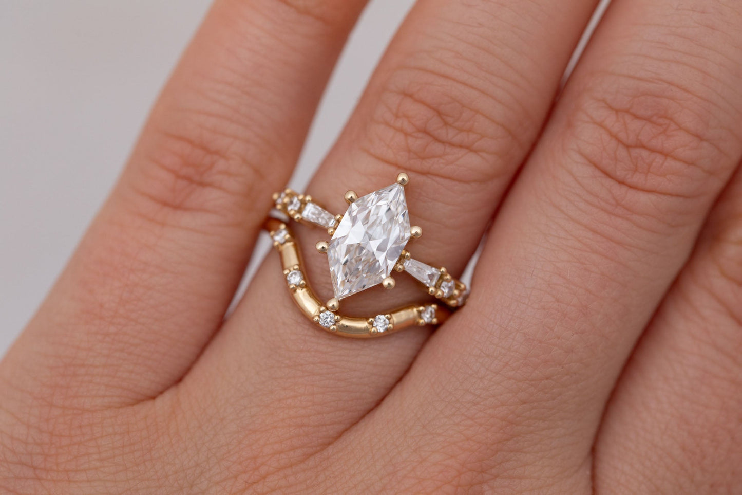 2 CT Round Three Stones Lab Grown Diamond Engagement Ring