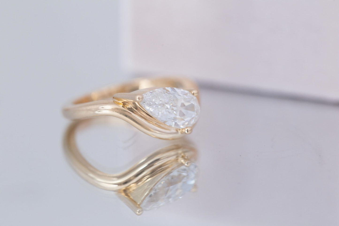 2 CT Round Three Stones Lab Grown Diamond Engagement Ring