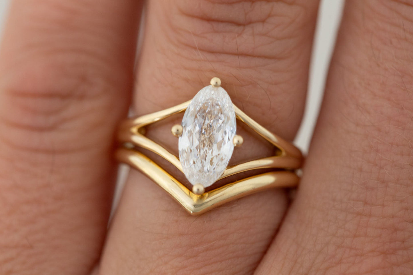2 CT Round Three Stones Lab Grown Diamond Engagement Ring
