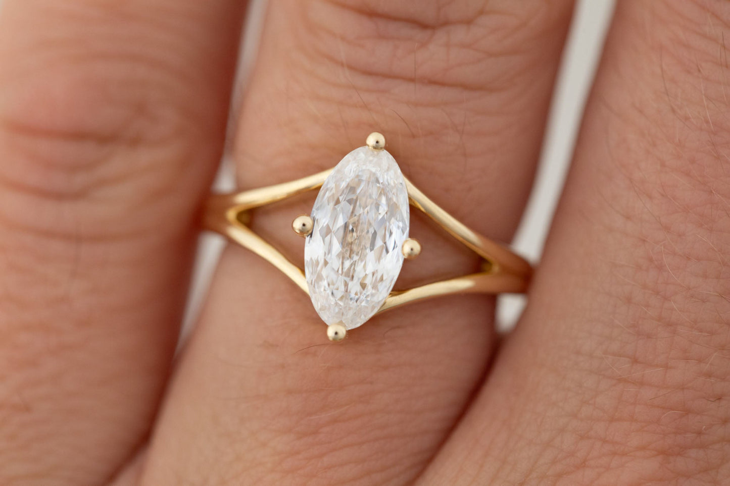 2 CT Round Three Stones Lab Grown Diamond Engagement Ring