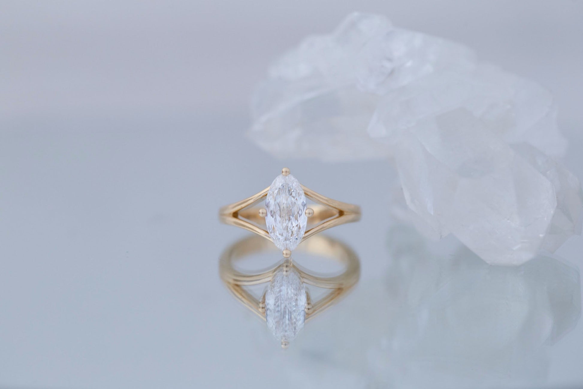 2 CT Round Three Stones Lab Grown Diamond Engagement Ring
