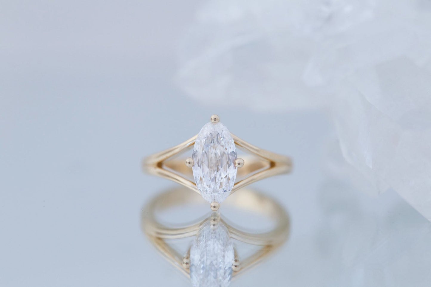 2 CT Round Three Stones Lab Grown Diamond Engagement Ring
