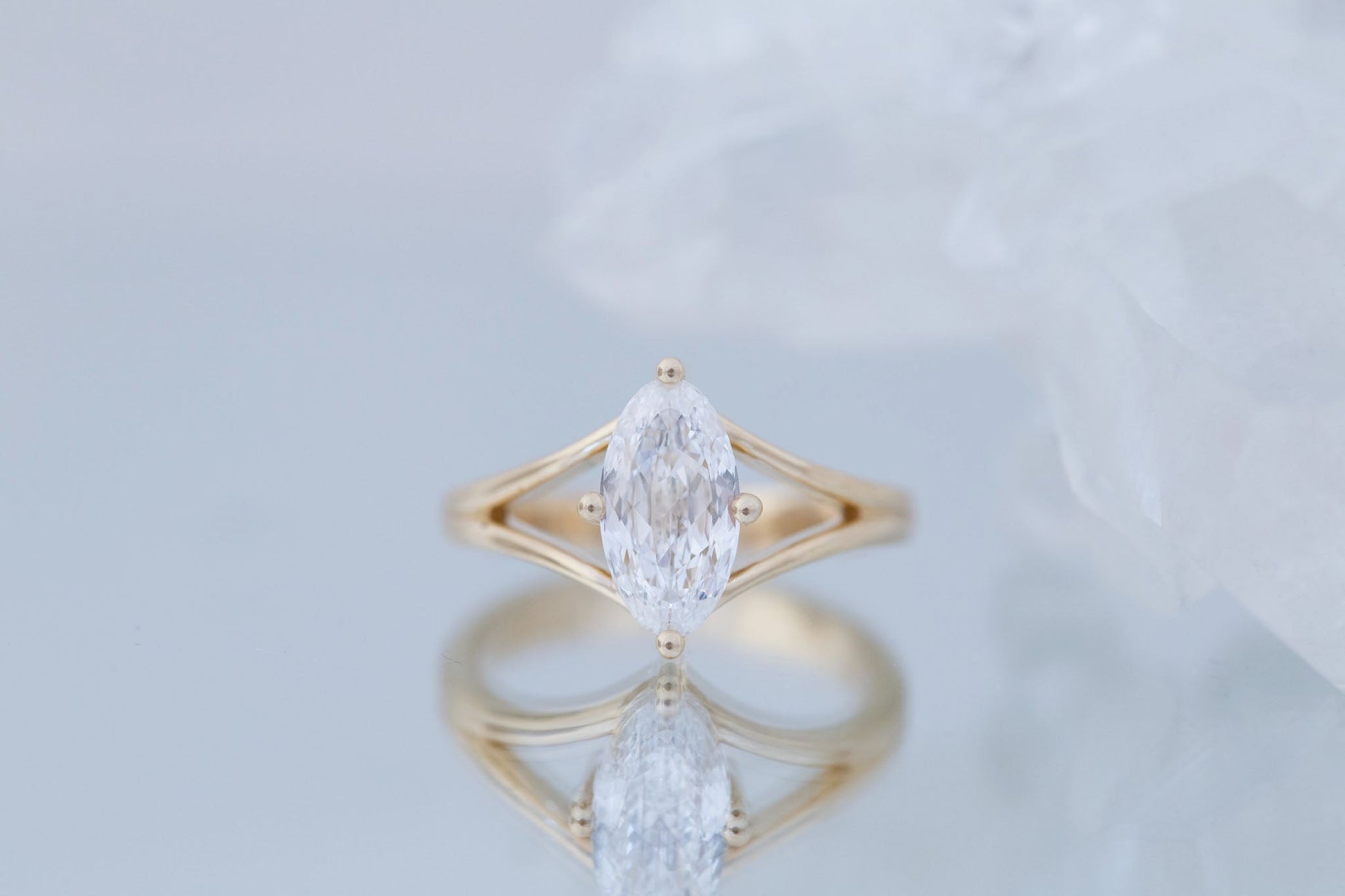 2 CT Round Three Stones Lab Grown Diamond Engagement Ring