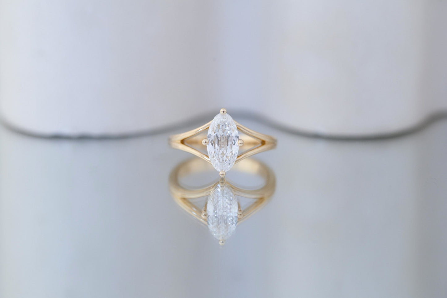 2 CT Round Three Stones Lab Grown Diamond Engagement Ring