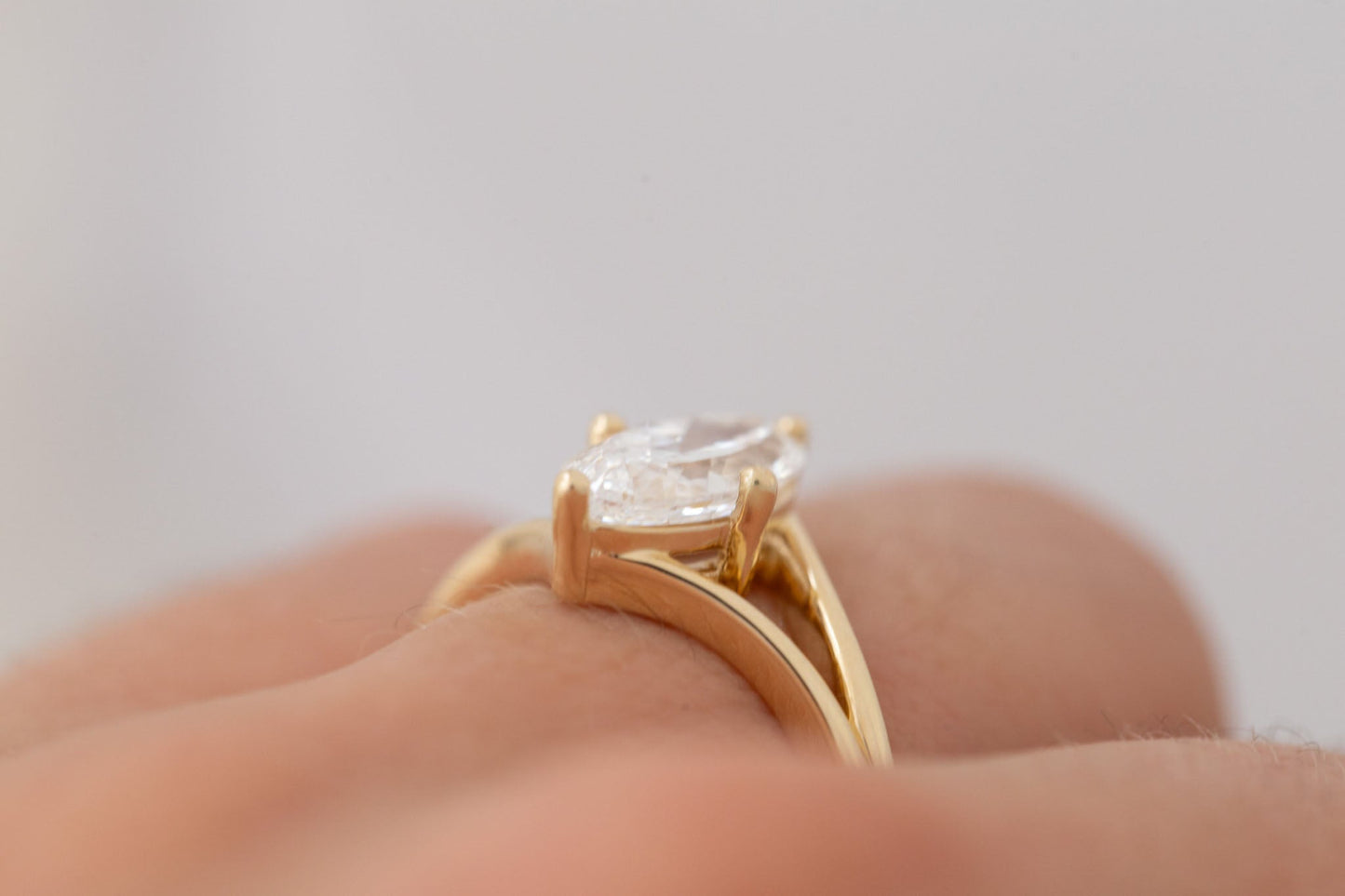 2 CT Round Three Stones Lab Grown Diamond Engagement Ring
