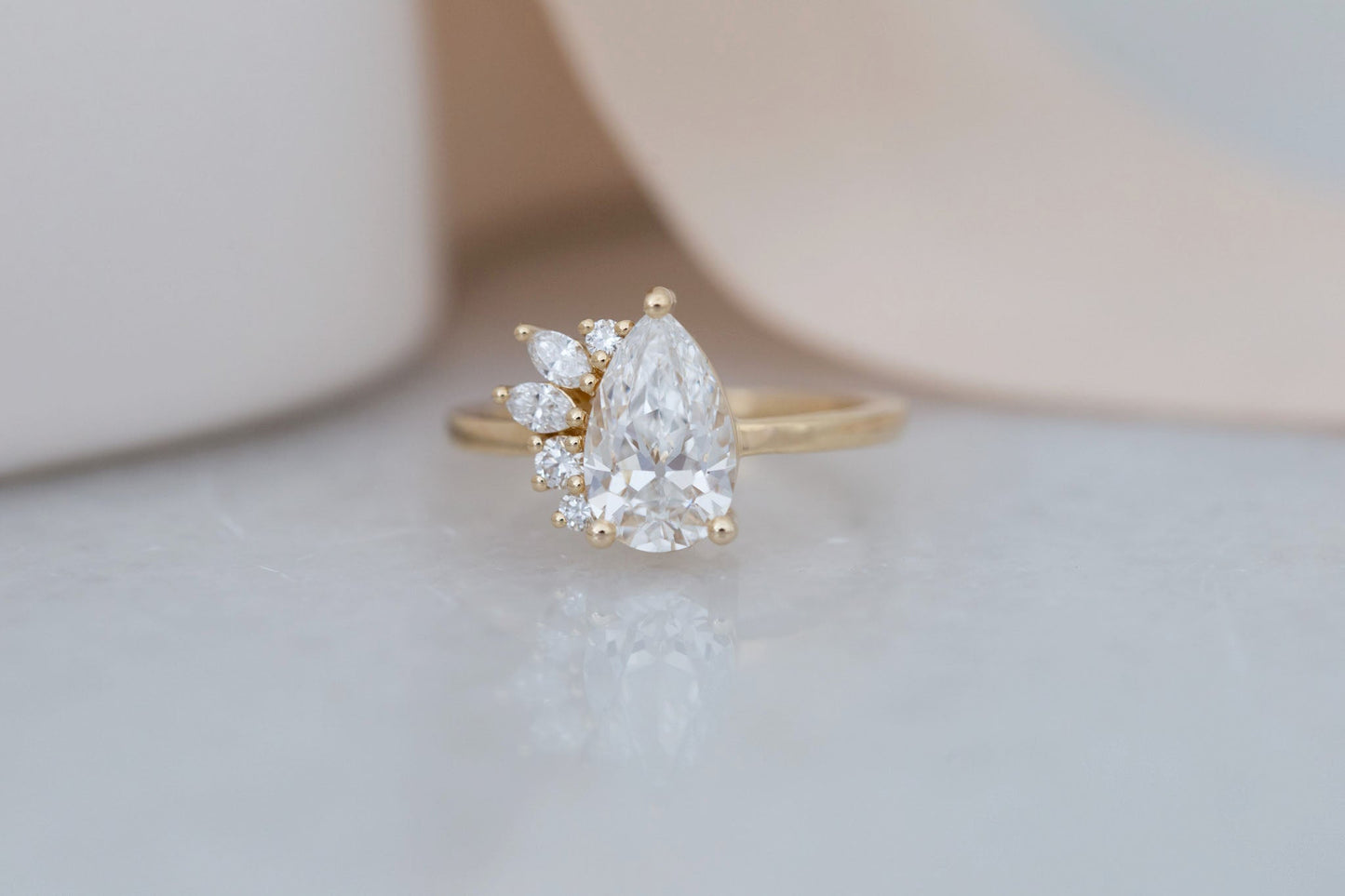 2 CT Round Three Stones Lab Grown Diamond Engagement Ring