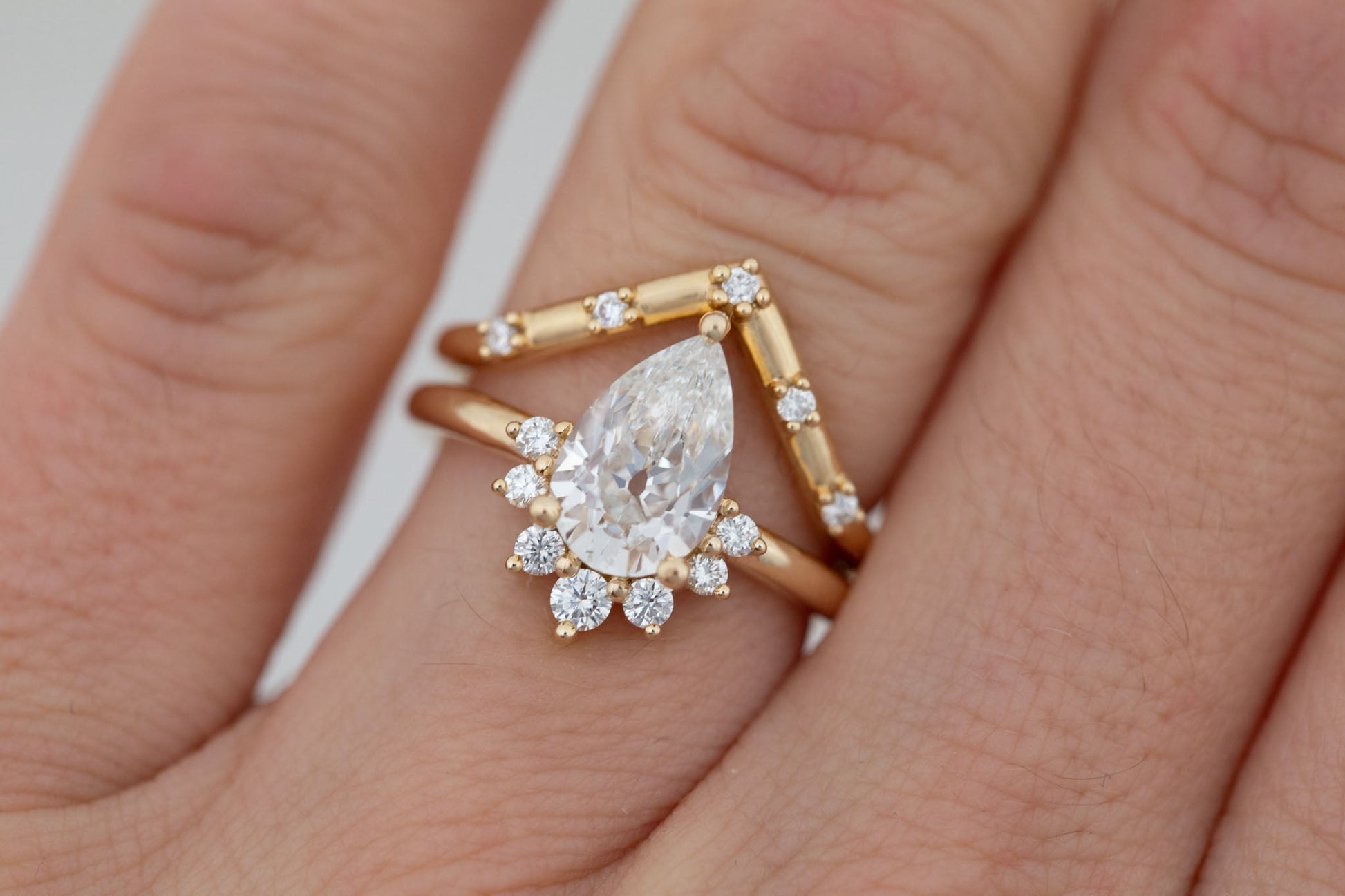 2 CT Round Three Stones Lab Grown Diamond Engagement Ring