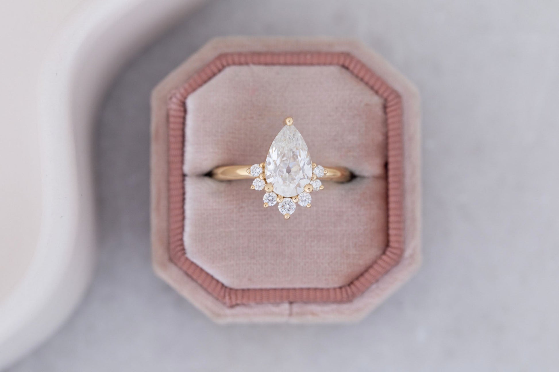 2 CT Round Three Stones Lab Grown Diamond Engagement Ring