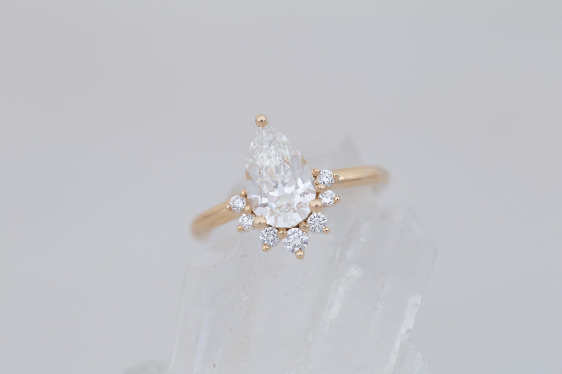 2 CT Round Three Stones Lab Grown Diamond Engagement Ring