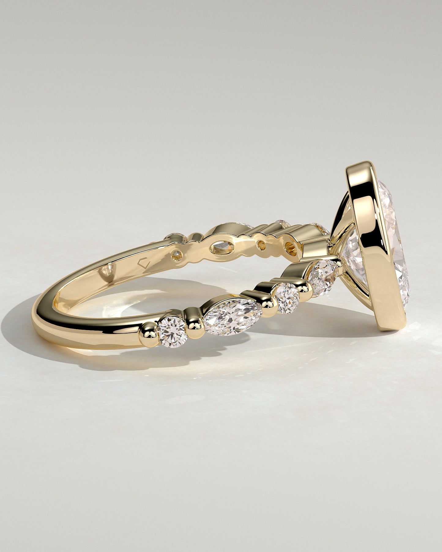 Round Halo, Pave & Split Shank Engagement Ring – 1.93 CT Lab Grown Diamond
