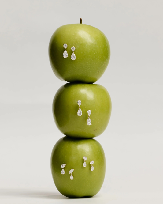 1.0 CT Round Bezel Solitaire Lab Grown Diamond Earrings