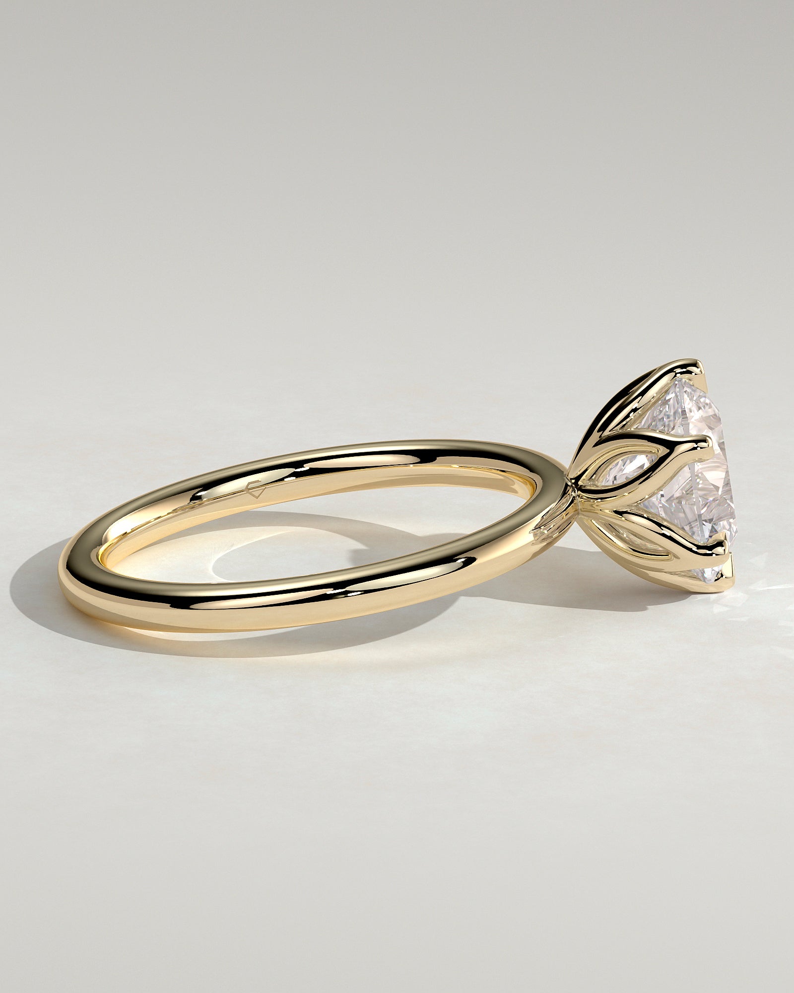 Round Halo, Pave & Split Shank Engagement Ring – 1.93 CT Lab Grown Diamond