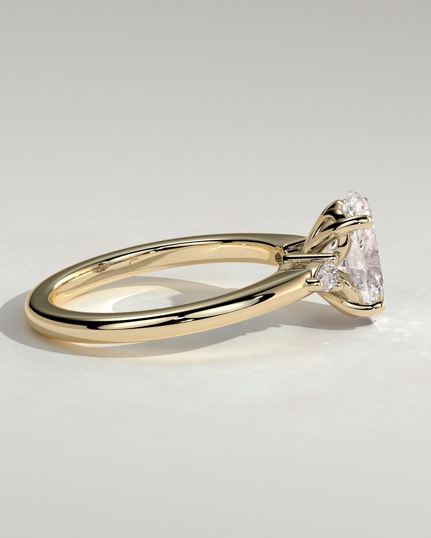 Round Halo, Pave & Split Shank Engagement Ring – 1.93 CT Lab Grown Diamond
