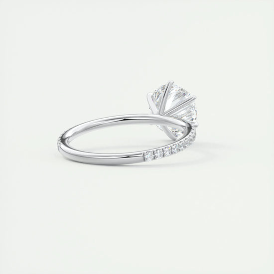 2 CT Round Solitaire CVD F/VS1 Diamond Engagement Ring 3