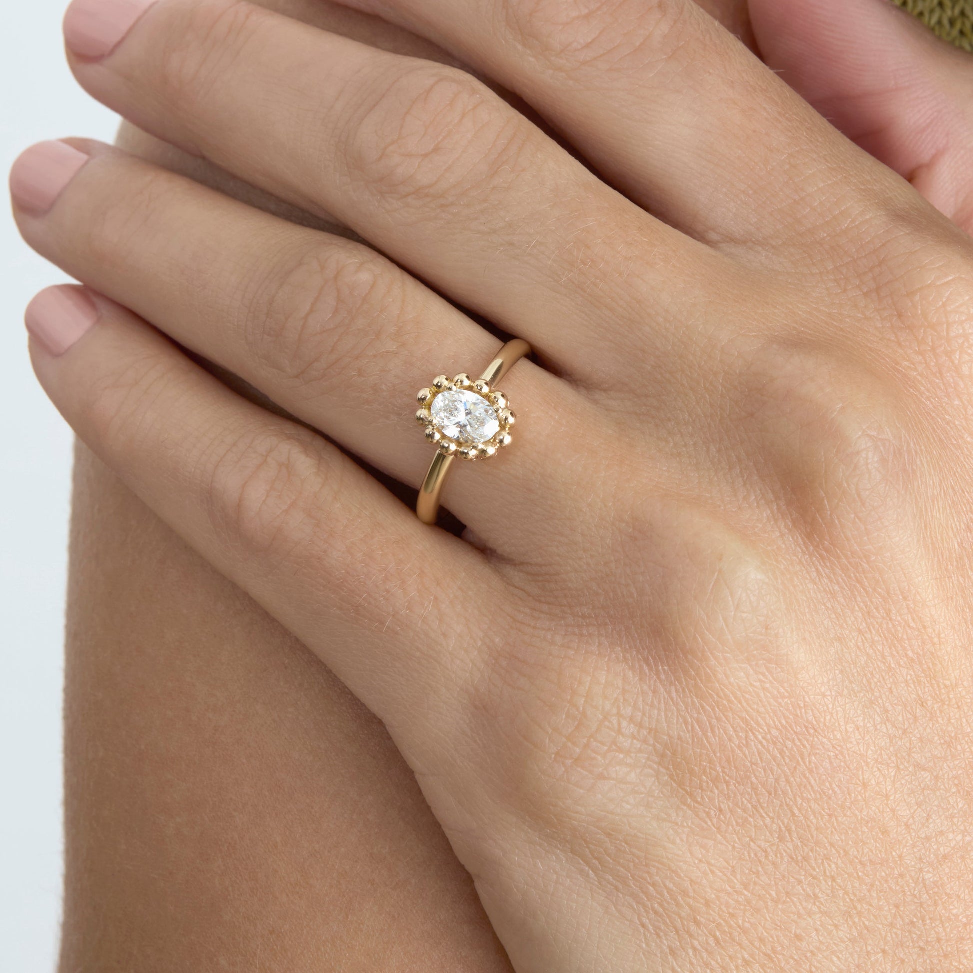 2 CT Round Three Stones Lab Grown Diamond Engagement Ring