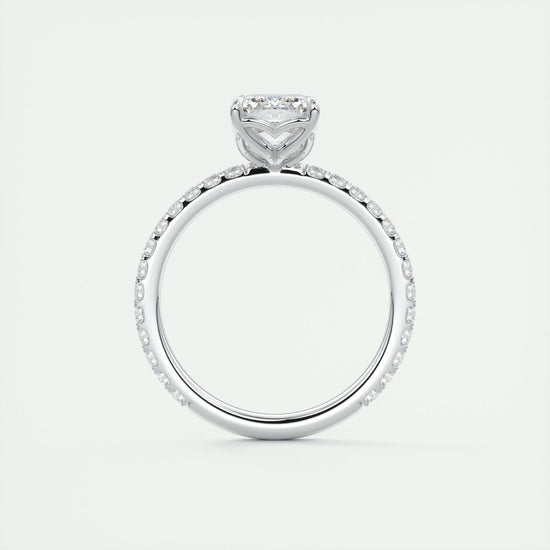 1.75 CT Emerald Solitaire CVD F/VS1 Diamond Engagement Ring 6