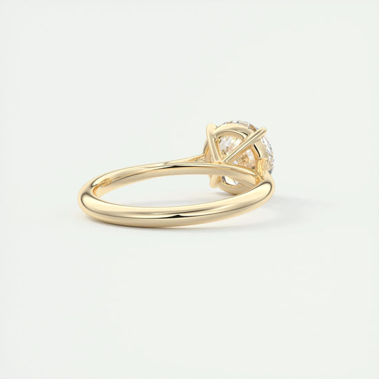 2 CT Round Solitaire CVD F/VS1 Diamond Engagement Ring 10