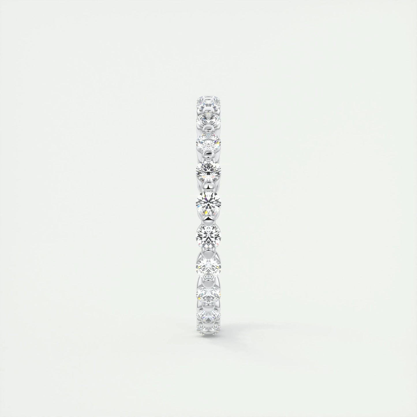 0.69 CT Round Full Eternity CVD EF/VVS Diamond Wedding Band 3