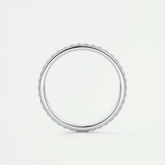 0.74 CT Round Full Eternity CVD EF/VVS Diamond Wedding Band 5