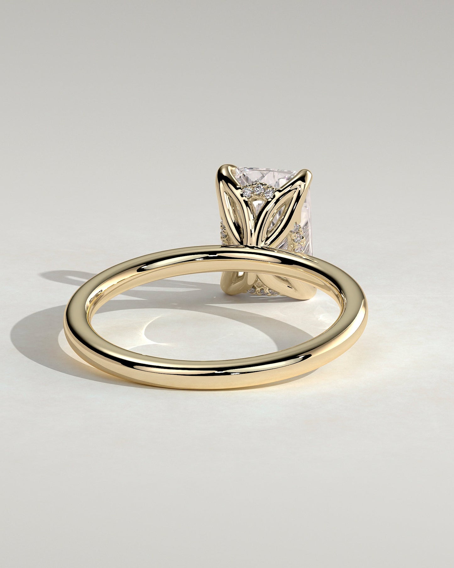 Round Halo, Pave & Split Shank Engagement Ring – 1.93 CT Lab Grown Diamond