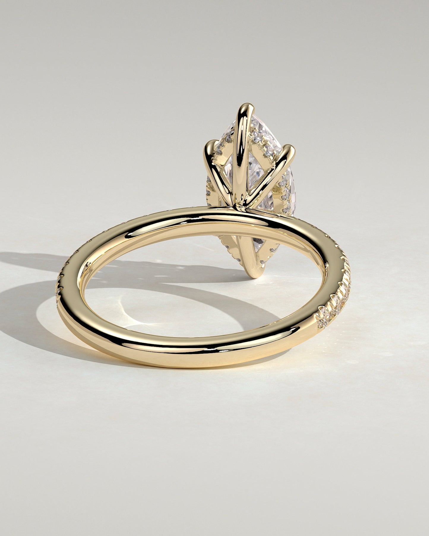 Round Halo, Pave & Split Shank Engagement Ring – 1.93 CT Lab Grown Diamond