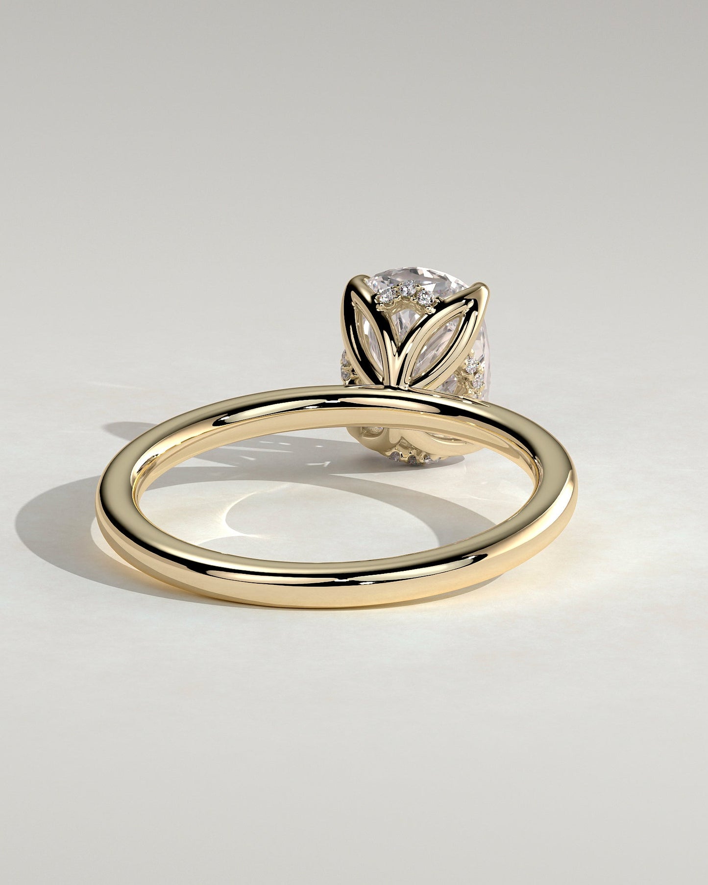 Round Halo, Pave & Split Shank Engagement Ring – 1.93 CT Lab Grown Diamond